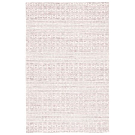Safavieh 3 x 5 ft. Marbella Contemporary Hand Woven Rectangle Rug Pink & Ivory MRB327U-3